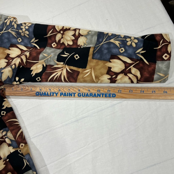 Vintage Kensington Square USA Womens MP Black Brown Floral Single Button Blazer - Picture 10 of 11